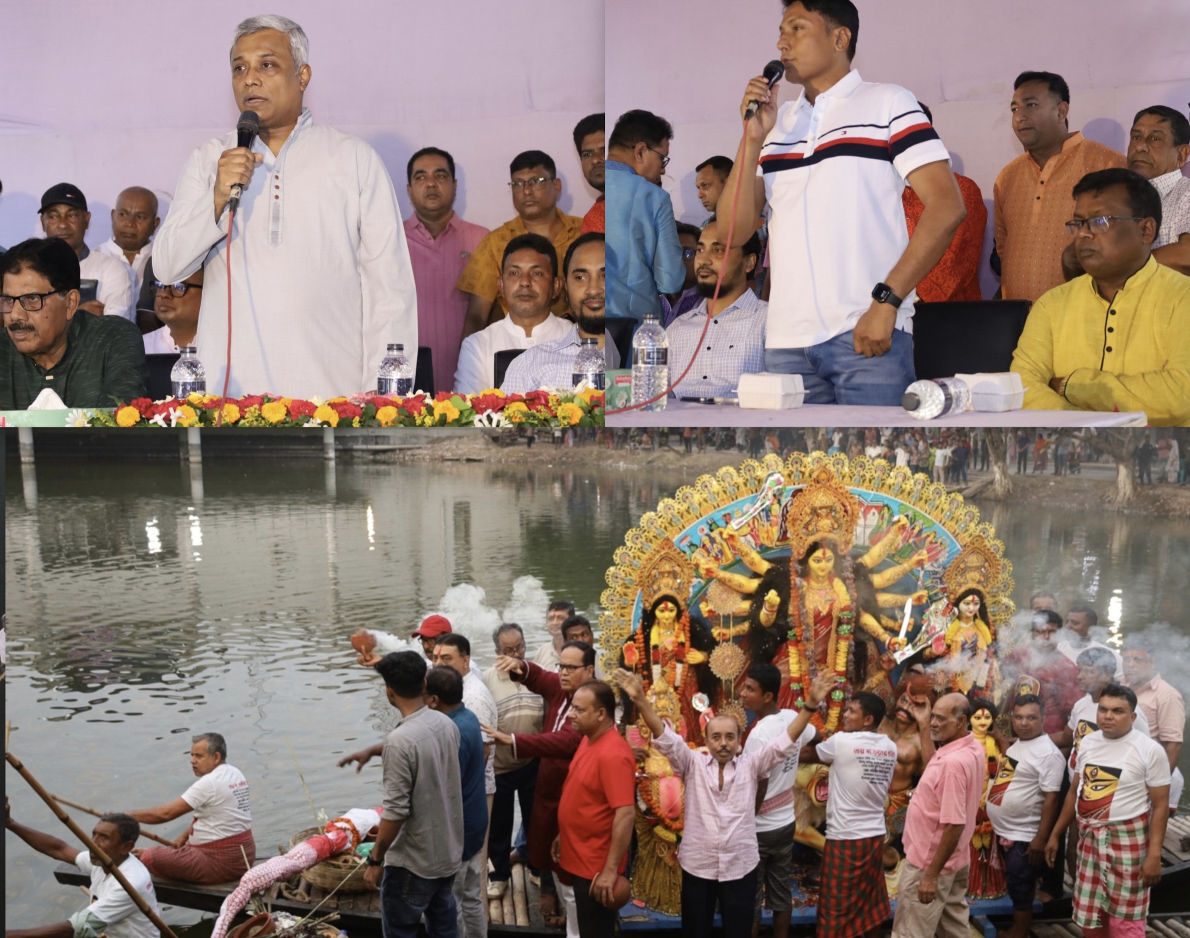 যশোরে শান্তিপূর্ণ পরিবেশে দুর্গাপ্রতিমা বিসর্জন সম্পন্ন